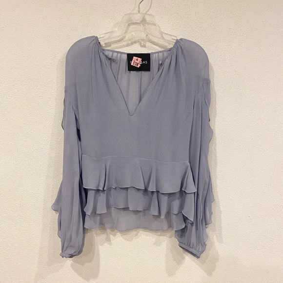 NICHOLAS Silk Ruffle Layer Top Size XS VGUC - Picture 2 of 5